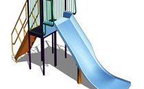 Wicksteed Playscapes Wide Slide Childrens Slide 1