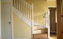 A Finished Painted Softwood Staircase